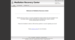 Desktop Screenshot of mediationrecoverycenter.com