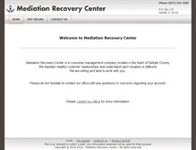Tablet Screenshot of mediationrecoverycenter.com